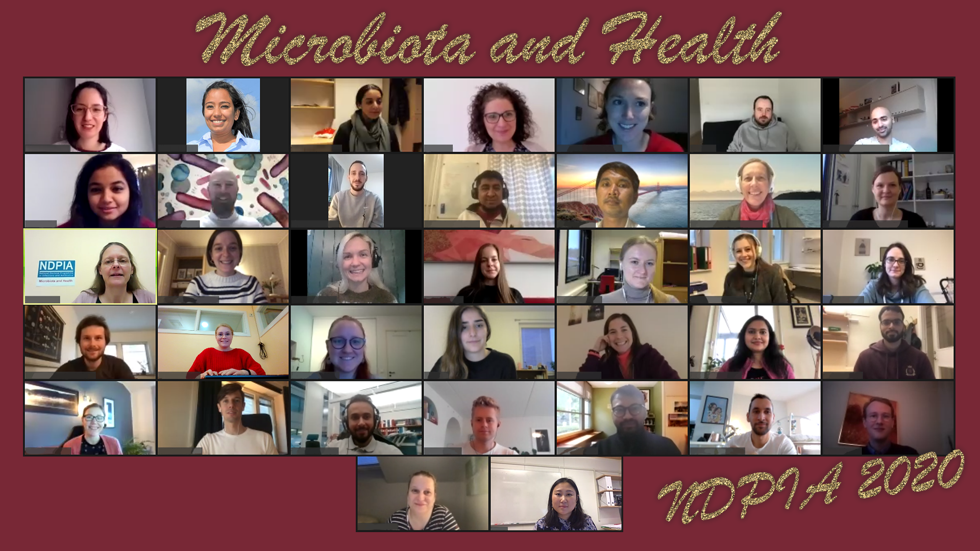 group photo microbiota and health course ndpia 2020